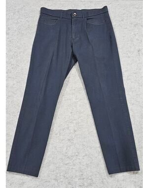 Greyson Clothiers Men's 32x32 Blue Grey Stretch Cotton 5-Pocket Chino Pants